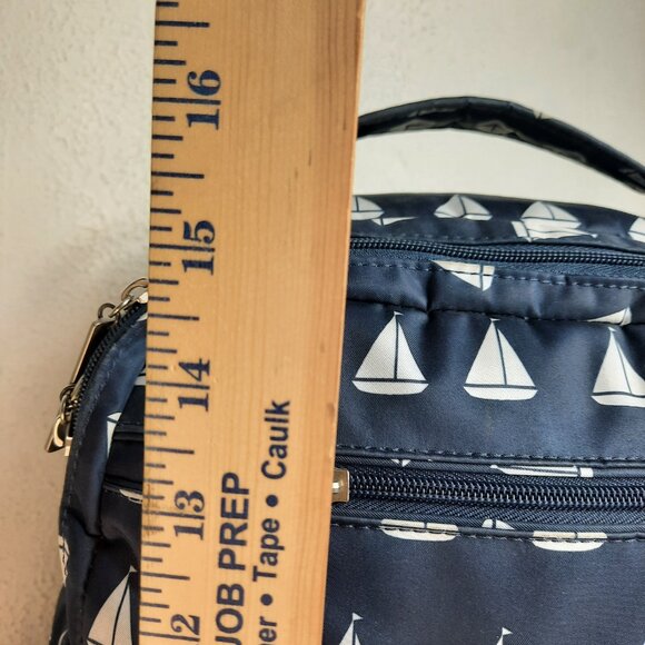 Jujube Diaper Bag Backpack Shoulder Bag Sailboat with Lobster Interior GUC READ - Picture 11 of 12